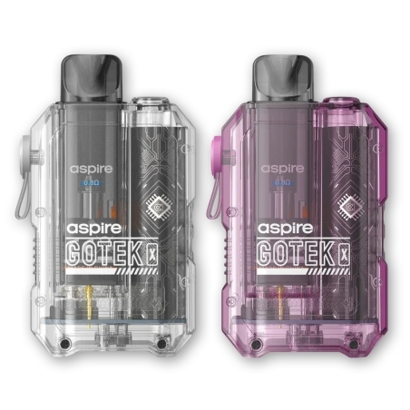 Aspire Gotek X Kit (Transparent and Lavender) Aspire Gotek X Pod Kit